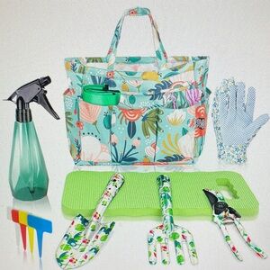 Floral Gardening Tool Set with Tote